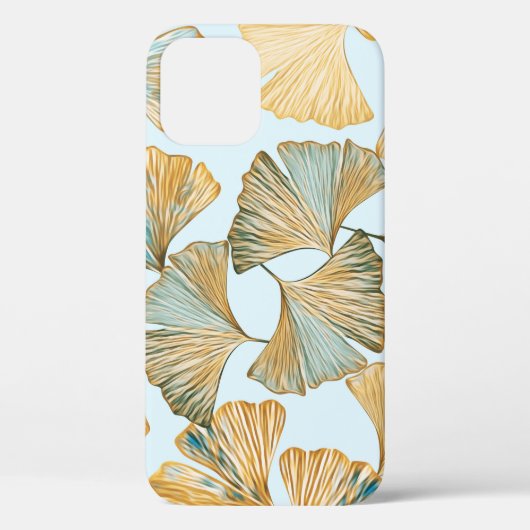 Gingko laat Waterverf naadloos patroon Case-Mate iPhone Case (Achterkant)