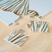 Gingko laat Waterverf naadloos patroon Legpuzzel (Zijkant)