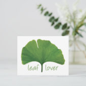 Gingko Leaf Briefkaart (Staand voorkant)