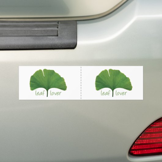Gingko Leaf Bumpersticker (Op auto)