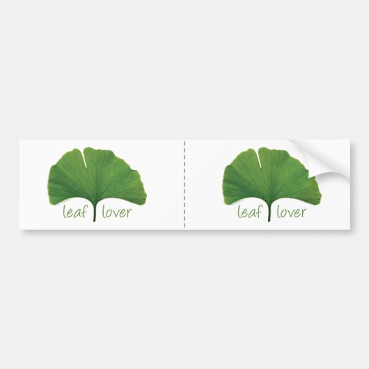 Gingko Leaf Bumpersticker (Voorkant)