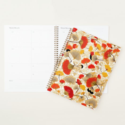 Gingko Leaf Chiyogami Planner (Display)