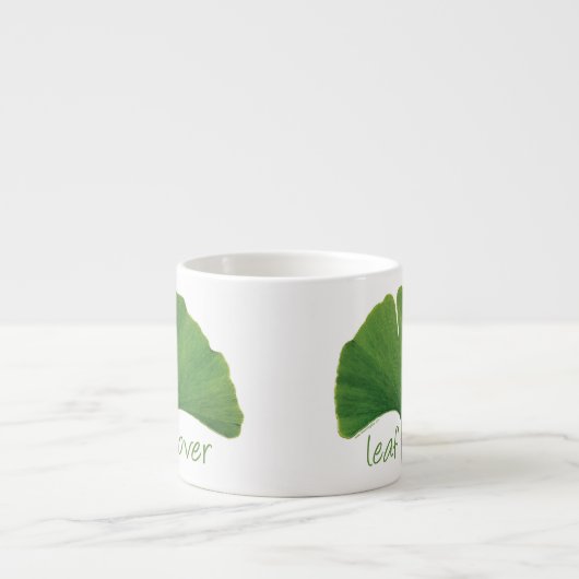 Gingko Leaf Espresso Kop (Voorkant)