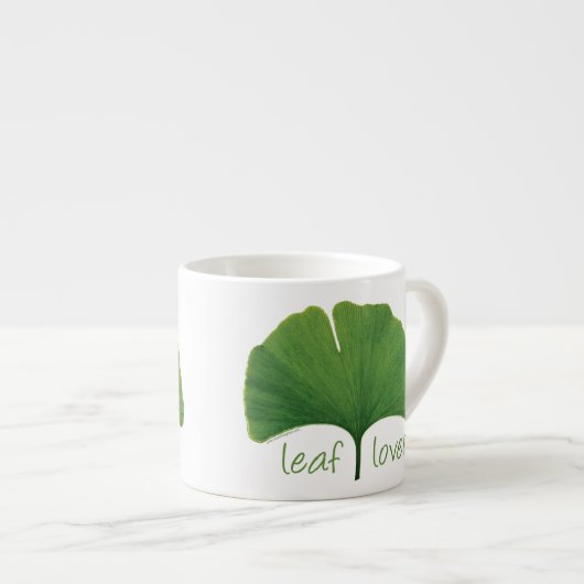 Gingko Leaf Espresso Kop (Voorkant rechts)