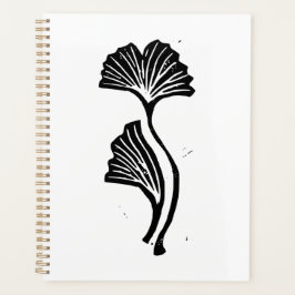 Gingko Leaf Lino Print Planner