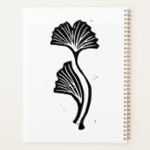 Gingko Leaf Lino Print Planner (Achterkant)