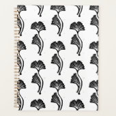Gingko Leaf Lino Print Planner (Voorkant)