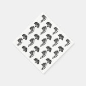 Gingko Leaf Lino Print Servet (Hoek)