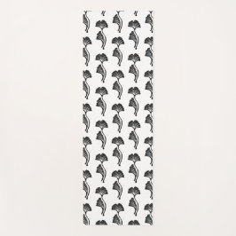 Gingko Leaf Lino Print Yogamat