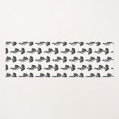 Gingko Leaf Lino Print Yogamat (Voorkant (horizontaal))