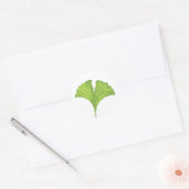Gingko Leaf Ronde Sticker (Envelop)