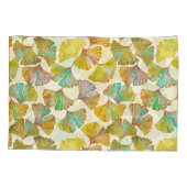 Gingko Leaves: Bloemen Abstracte kunst Kussensloop (Achterkant)