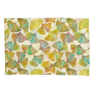 Gingko Leaves: Bloemen Abstracte kunst Kussensloop