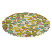 Gingko Leaves: Bloemen Abstracte kunst Snijplank (Hoek)