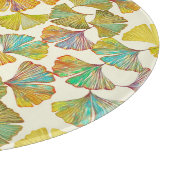 Gingko Leaves: Bloemen Abstracte kunst Snijplank (Hoek)