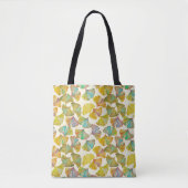 Gingko Leaves: Bloemen Abstracte kunst Tote Bag (Voorkant)