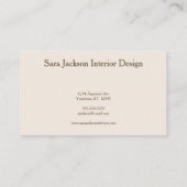 Gingko Leaves on Textured Background Designer's Visitekaartje (Achterkant)