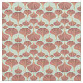 Gingko Mint Floral Pattern Stof (Close Up)