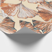 Gingko with fruits seamless pattern. Watercolor fl Cadeaupapier (Hoek)