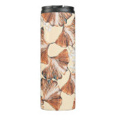 Gingko with fruits seamless pattern. Watercolor fl Thermosbeker (Achterkant)