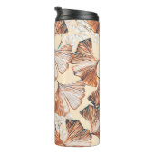 Gingko with fruits seamless pattern. Watercolor fl Thermosbeker (Geroteerd rechts)