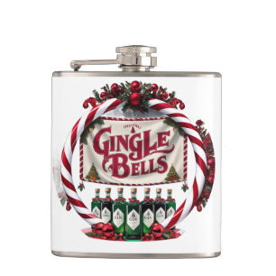 Gingle Bells Christmas Gin Display Heupfles