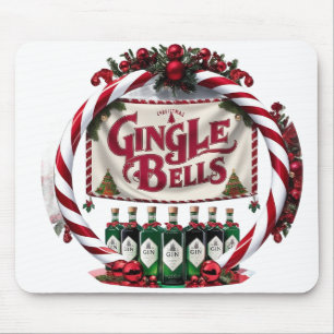 Gingle Bells Christmas Gin Display Muismat
