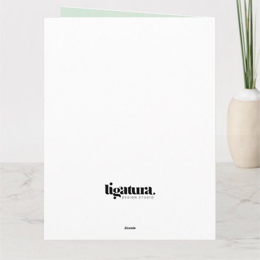 GINgle Bells Folded Holiday Greeting Kaart (Achterkant)