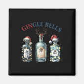 Gingle Bells Funny Gin Gin Bells Christmas Tree Me Magneet (Voorkant)
