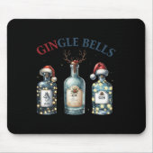 Gingle Bells Funny Gin Gin Bells Christmas Tree Me Muismat (Voorkant)
