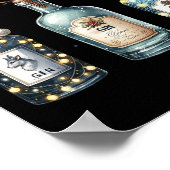 Gingle Bells Funny Gin Gin Bells Christmas Tree Me Poster (Hoek)