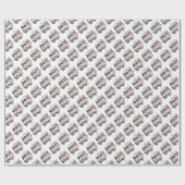 Gingle helemaal naar typografie cadeaupapier (Vlak)