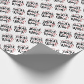 Gingle helemaal naar typografie cadeaupapier (Hoek)