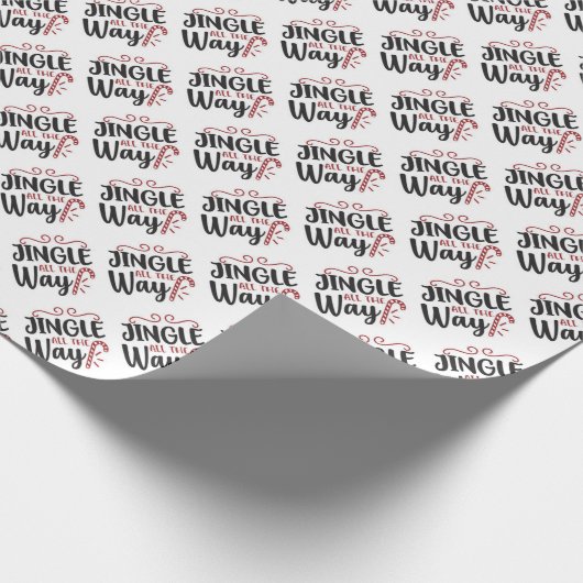 Gingle helemaal naar typografie cadeaupapier (Hoek)