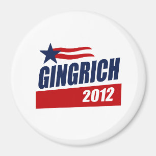 GINGRICH 2012 CAMPAIGN BANNER MAGNEET
