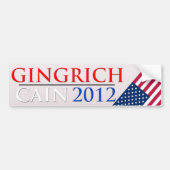 Gingrich/Cain 2012 bumpersticker (Voorkant)