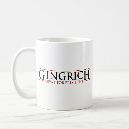 Gingrich - Newt for Presidnet Koffiemok (Links)