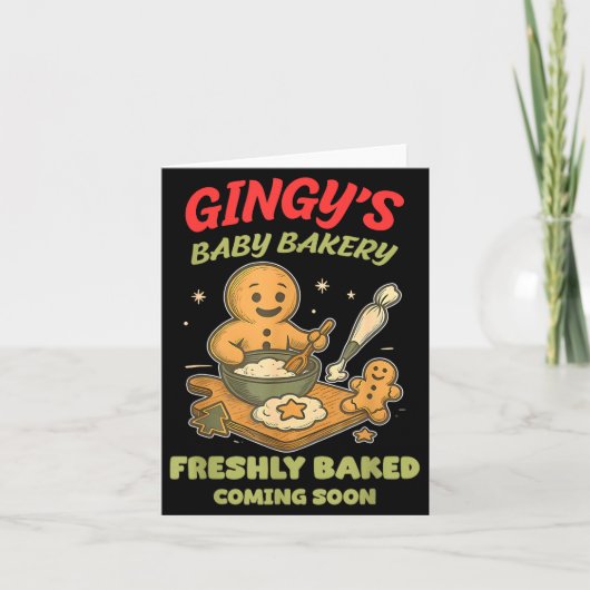 Gingy's Baby Bakery Freshly Baked Coming Soon Chri Kaart (Voorkant)