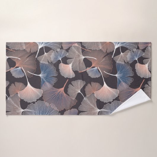 Ginhko leave pattern badhanddoek (Badhanddoek)