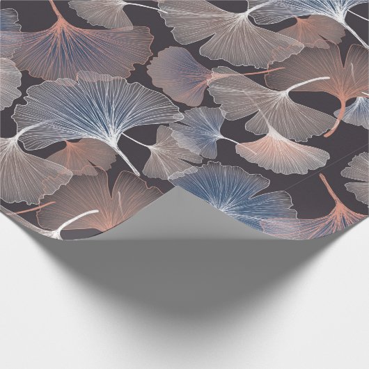 Ginhko vertrekt patroon cadeaupapier (Hoek)