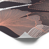 Ginhko vertrekt patroon poster (Hoek)