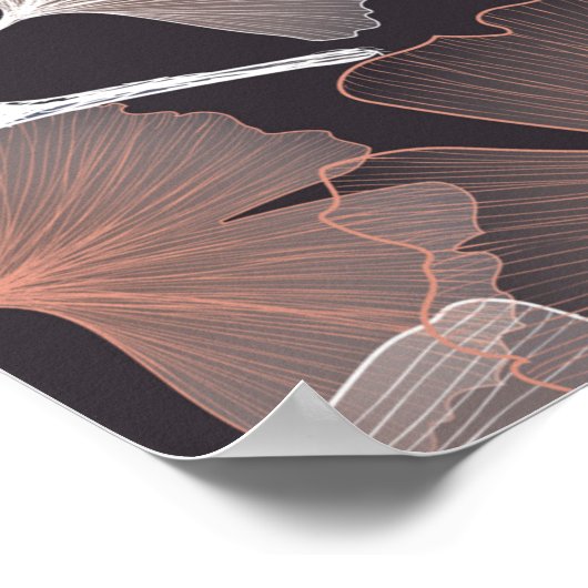 Ginhko vertrekt patroon poster (Hoek)