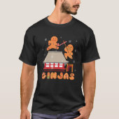 Ginja Ninja Ginjas Gingerbrood Ninjas Kerstmis Gi T-shirt (Voorkant)