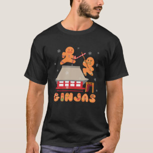 Ginja Ninja Ginjas Gingerbrood Ninjas Kerstmis Gi T-shirt
