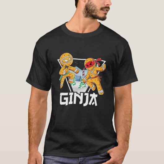 Ginja Ninja Ninjabread Man Gingerbrood Ninja Ugly T-shirt (Voorkant)