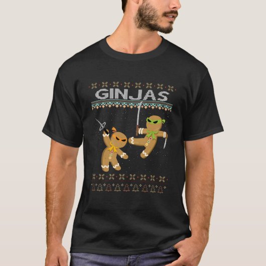 Ginjas Gebruinde Ninjas Lelijk T-shirt (Voorkant)