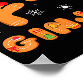 Ginjas Gingerbread Ninjas Funny Ugly Christmas Poster (Hoek)