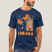 Ginjas Gingerbrood Ninjas Ginja Ninja Kerstmis T-shirt (Voorkant)