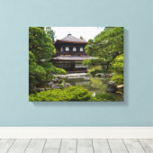 Ginkaku-ji (Silver Pavillion), Kyoto Canvas Afdruk (Insitu (Houten vloer))