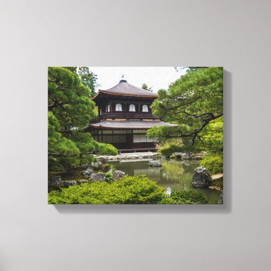 Ginkaku-ji (Silver Pavillion), Kyoto Canvas Afdruk (Voorkant)